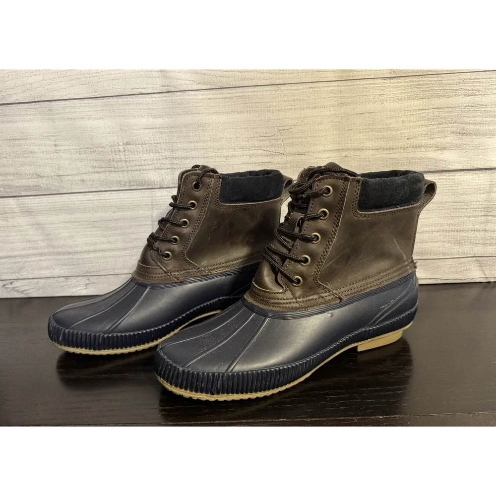 Tommy Hilfiger TM Charlie Duck Boots Men's Size 10 Waterproof Leather